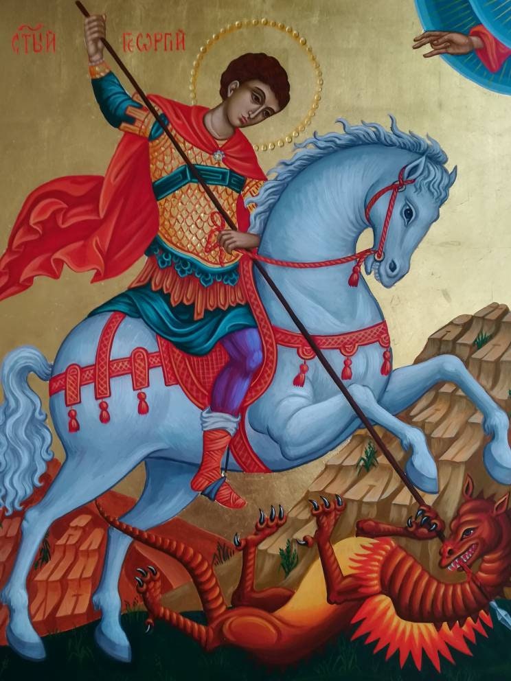 San che uccide il drago icona ortodossa dipinta a Etsy Italia San che uccide il drago icona ortodossa dipinta a Etsy Italia