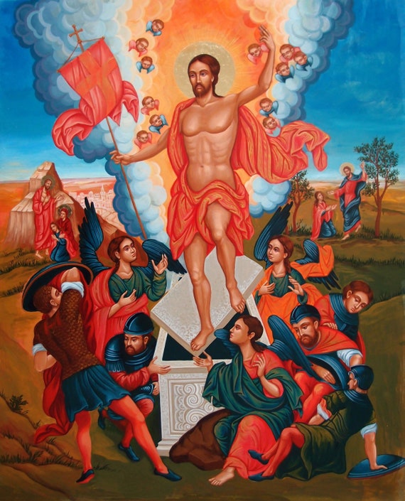 greek resurrection icon