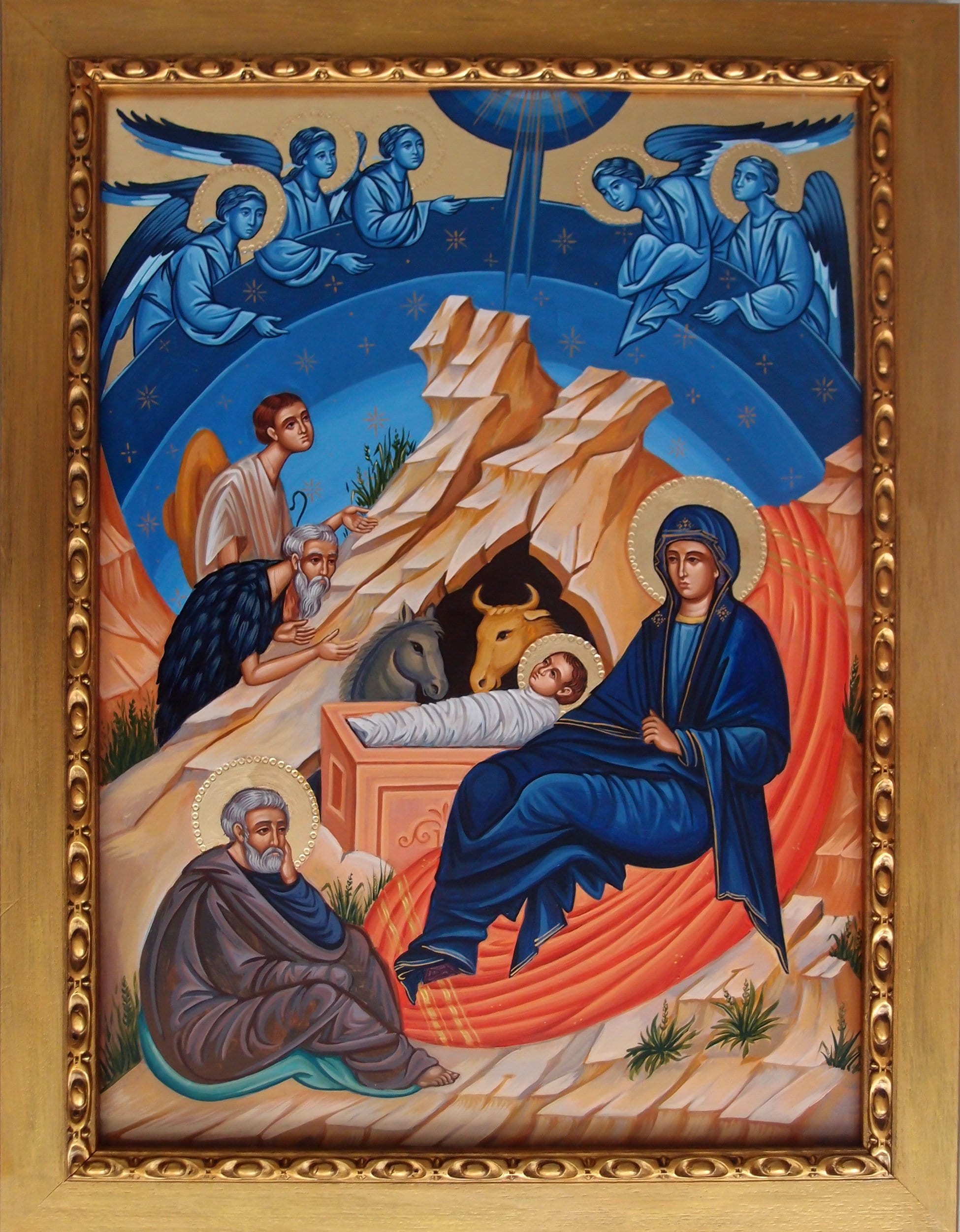 Nativity of Christ Orthodox Icon of Nativity Byzantine Icon Etsy
