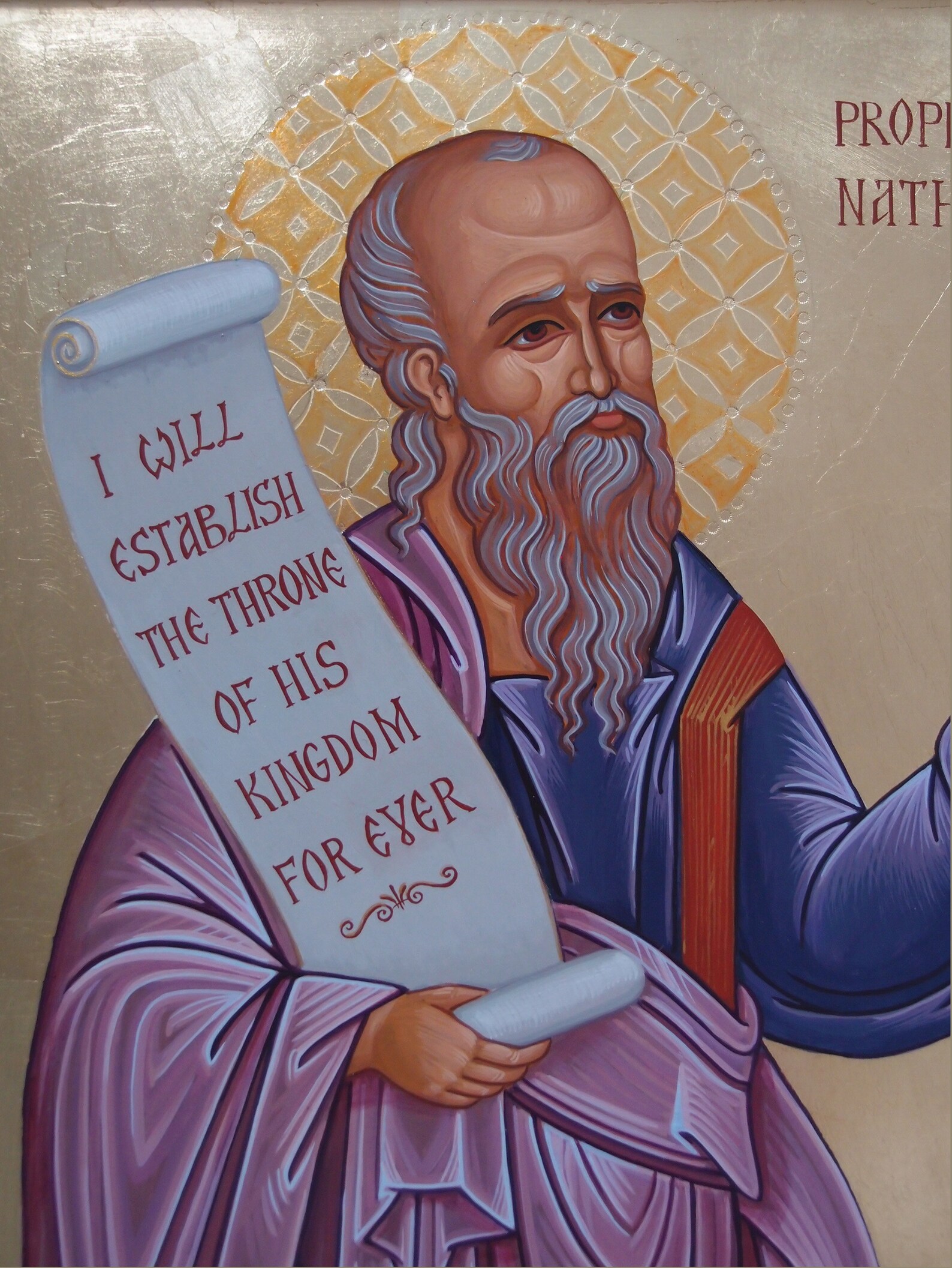 Prophet Nathan Пророк Наум Hand Painted Icon Orthodox Icon Etsy