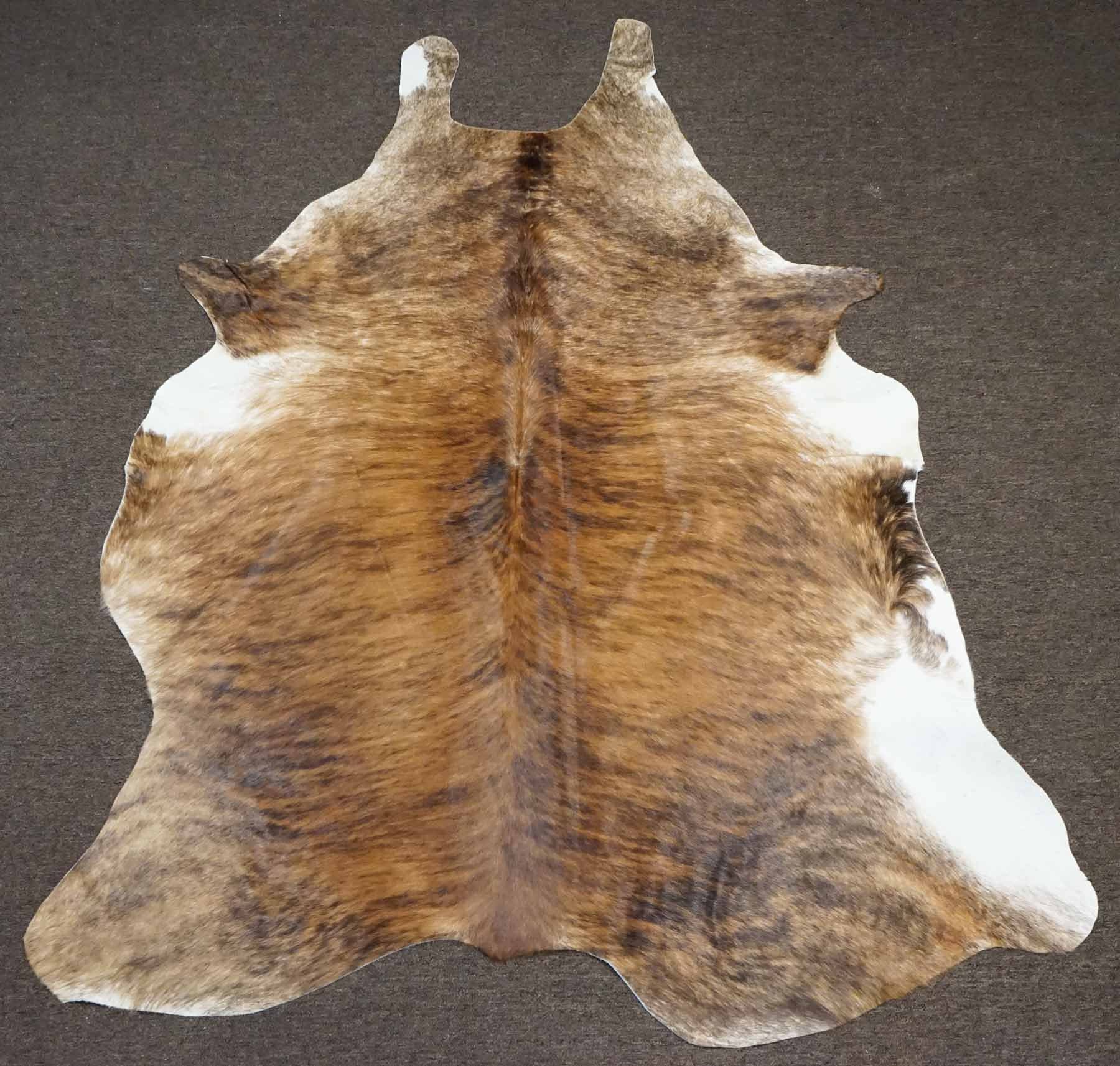 Brown Brindle Cowhide Rug OG 436 size 6'9 X 5'2 Etsy