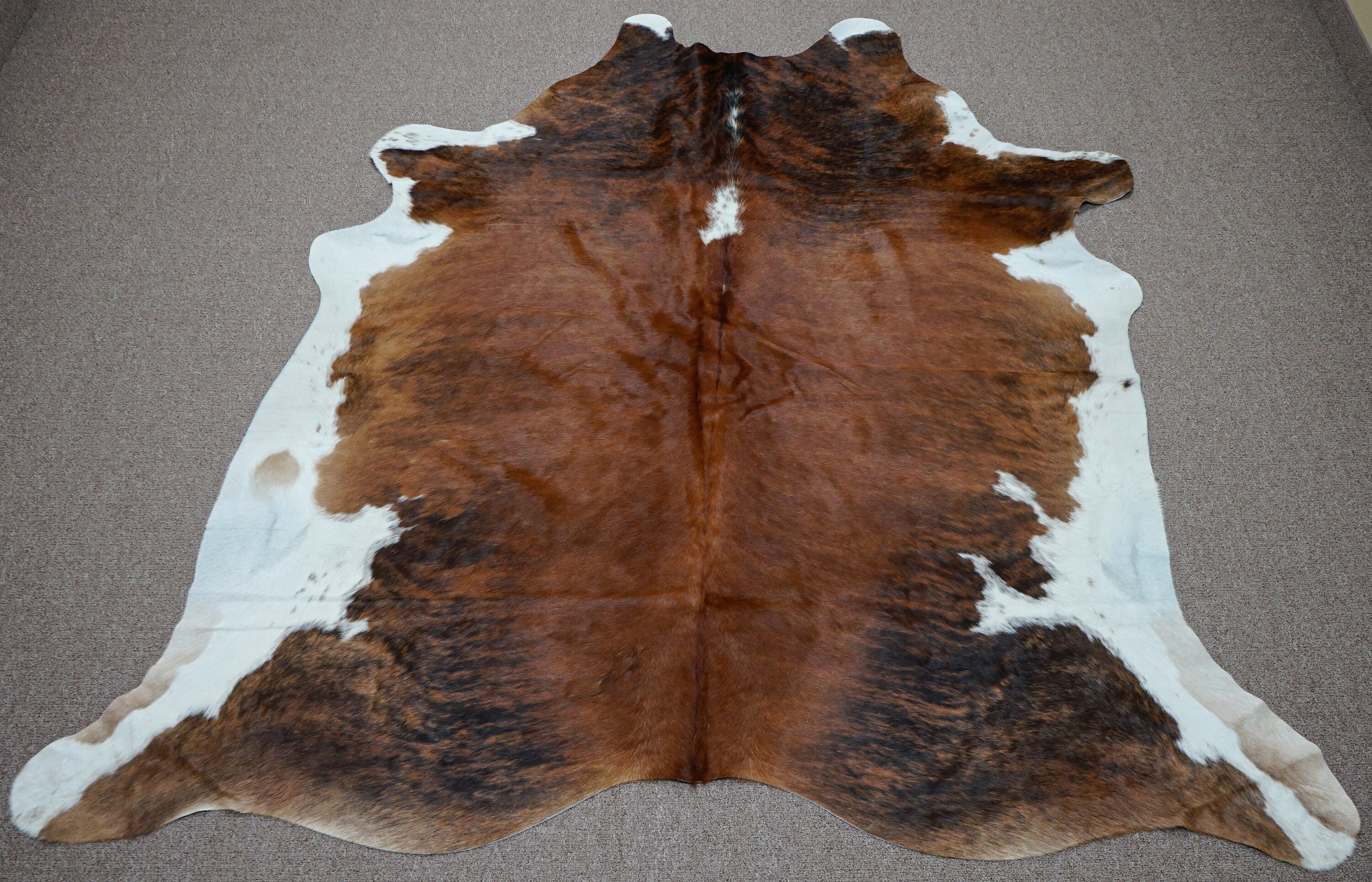 Extra Large brindle style exotic Cowhide rug 7.3 X 6.2ft 3871 Etsy