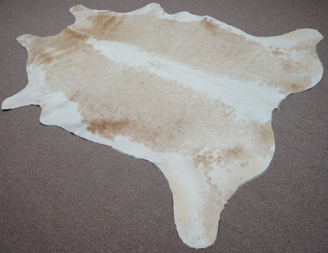 Alfombra de cuero de vaca rústica rústica realrada extra Etsy