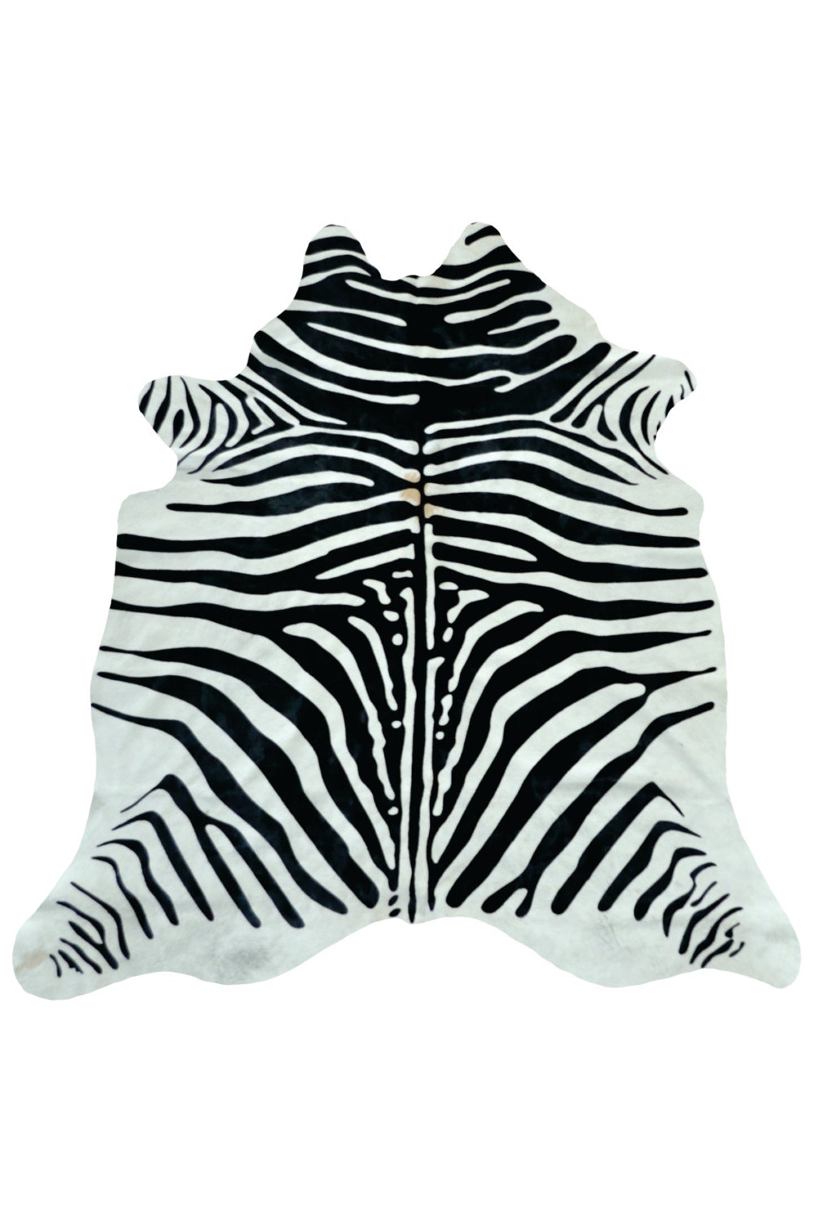 Exotic Black and White Zebra Cowhide Rug Etsy