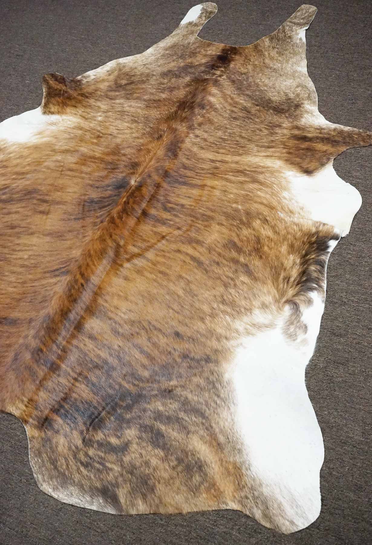 Brown Brindle Cowhide Rug OG 436 size 6'9 X 5'2 Etsy