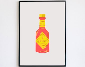 Impresión de salsa picante
