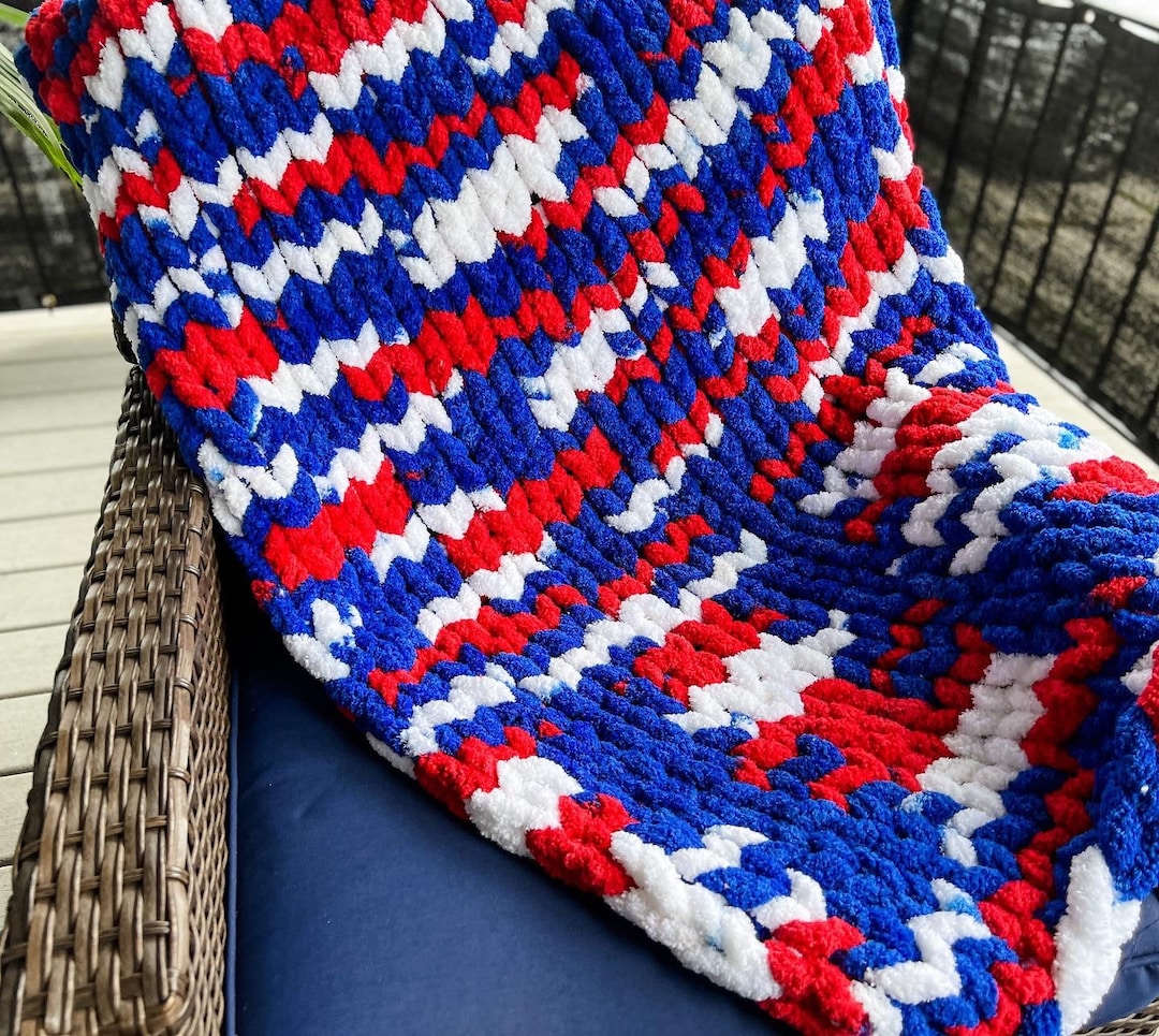 Buffalo Chunky Knit Blanket, Buffalo Blanket, Buffalo Football Chunky