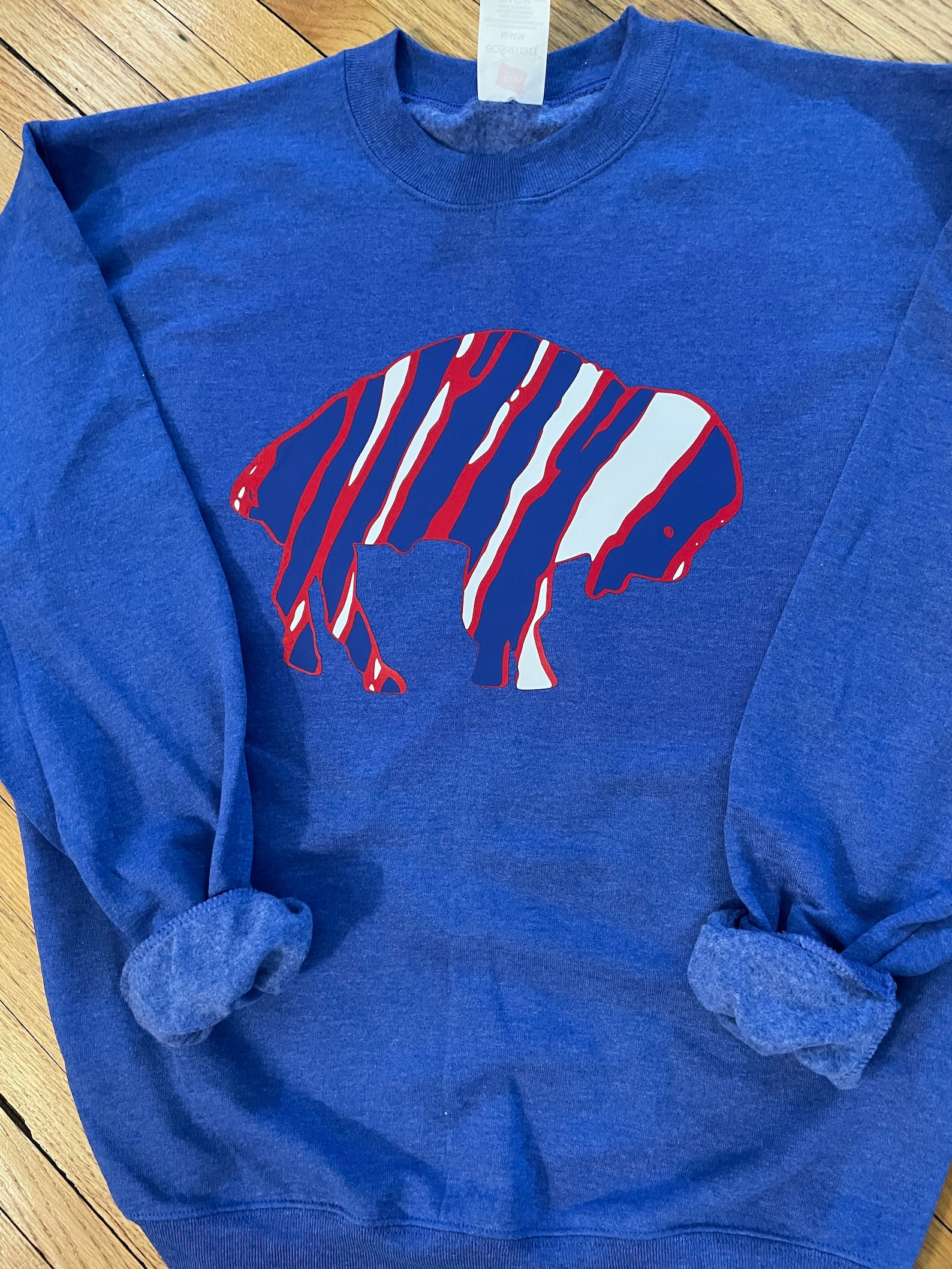 Buffalo Bills Zubaz Sweatshirt Zubaz print sweatshirt Etsy