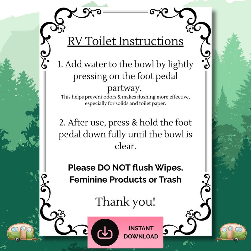 Signs For Rv Renters Rv Bathroom Signs - Etsy