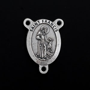 Saint Francis of Assisi Rosary Centerpiece - Patron of Animals, Ecology, and Italy