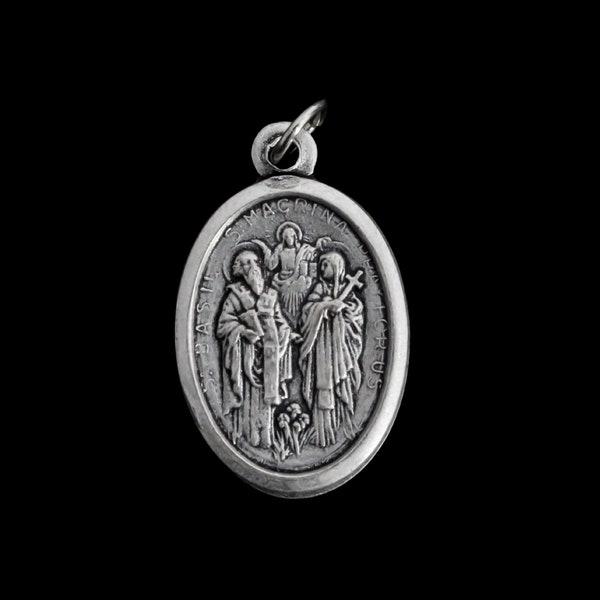 Saint Basil the Great and St. Macrina the Younger Medal - Made in Italy
