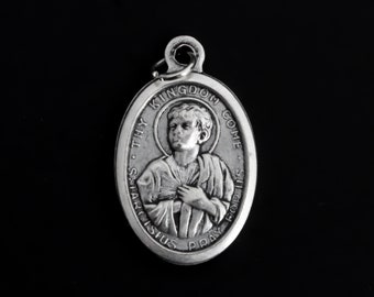 St. Tarcisius Medaille - Märtyrer der Eucharistie - Patron der Ministranten und Erstkommunikanten - Made in Italy