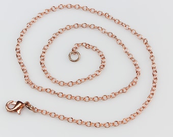 フィガロチェーンネックレス 18インチ ロブスタークロウクラスプ付き