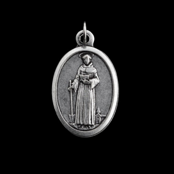 Saint Fiacre of Breuil Medal - Patron of Gardeners & Herbalists - Made in Italy