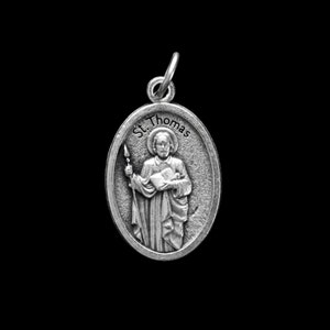 Saint Thomas the Apostle Medal - Patron of Doubt, Construction Workers, and Carpenters - Made in Italy