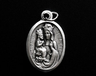 Basilica of Sainte Anne de Beaupré Medal - Patroness of Mothers, Grandmothers and Sailors - Made in Italy