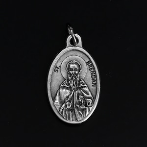 St. Brendan the Voyager Medal - Irish Patron Saint of Sailors, Mariners, and Divers - Made in Italy