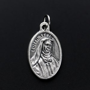 Edith Stein Medal aka St. Teresa Benedicta of the Cross Medal - Patron Saint of Europe - Made in Italy