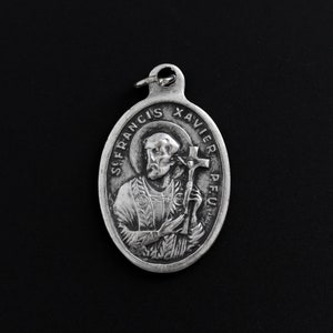 St Francis Xavier Pray For Us Medal - Patron Saint of Missionaries - Made in Italy (style #2)