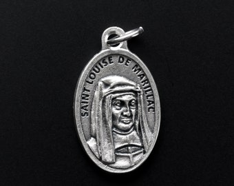 Saint Louise de Marillac Medal - Patron of Orphans, Social Workers, and Widows - Made in Italy