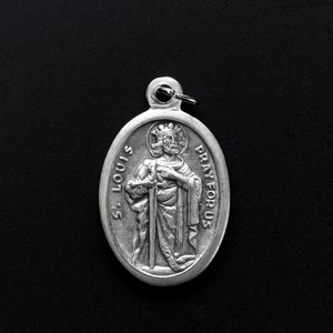 Saint Louis IX of France Medal - Patron of Grooms, Button Makers, Masons, and Sculptors - Made in Italy