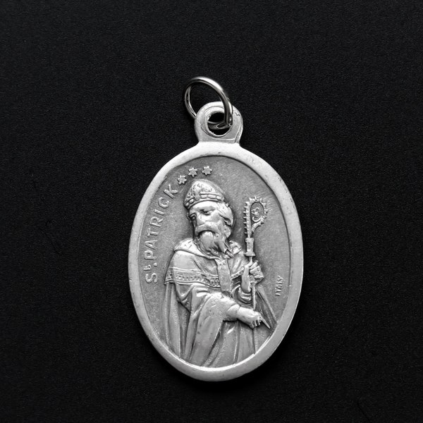 Saint Patrick Medal Pray For Us - Patron Saint of Ireland - Made in Italy