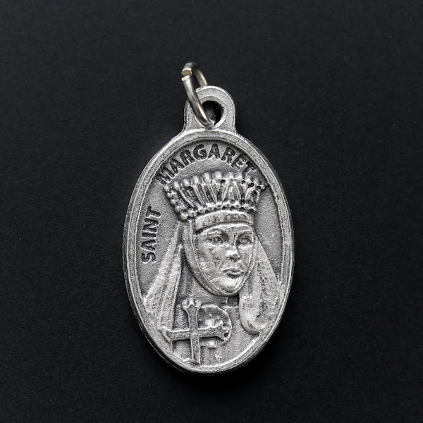 Saint Margaret of Scotland Medal - Patron Saint of Service to the Poor - Made in Italy