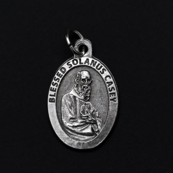 Blessed Solanus Casey Medal - Oxidized Silver Plate Made in Italy