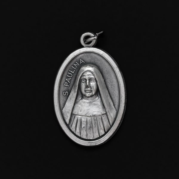Saint Pauline of the Agonizing Heart of Jesus Medal - Patron Saint of Diabetics - Made in Italy