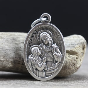 Medaille Saint Anne Bid voor ons - patrones van Canada en grootmoeders - St. Anne de Beaupre