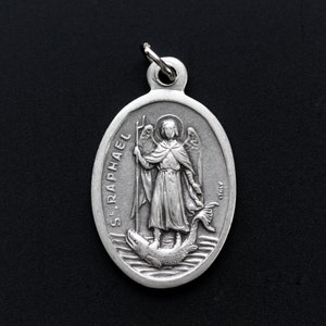 Saint Raphael Archangel medal Patron of nurses, doctors, and bodily-ills Divine Healer of physical ailments and emotional distress image 1