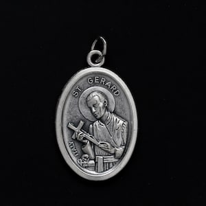Saint Gerard Majella Medal - Patron Saint of Fertility, Childbirth, and Mothers - Made in Italy