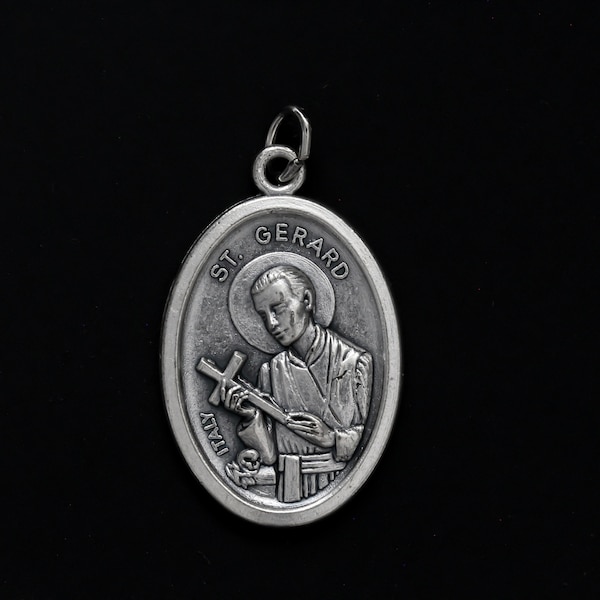 Saint Gerard Majella Medal - Patron Saint of Fertility, Childbirth, and Mothers - Made in Italy