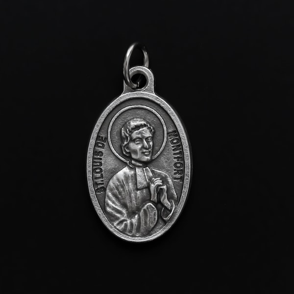 Saint Louis de Montfort Medal - Patron of Preachers and Heralds of the Gospel - Made in Italy