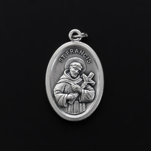 St. Francis of Assisi Medal - Catholic Patron Saint of Animals - Made in Italy