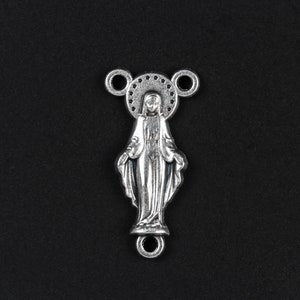 Rosary Centerpiece Connector, Silver Flower Connector Center, Rosary M –  Carson's Cove