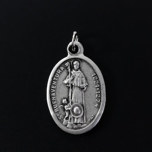 Medaglia di San Bonaventura - Patrono delle malattie intestinali e di Ventura, California - Missione di San Bonaventura 1221-1274