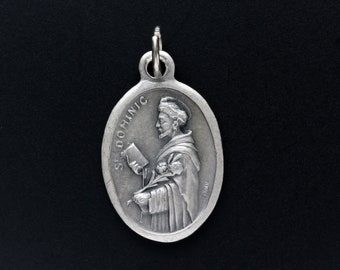 Saint Dominic Medal - Patron of Astronomy and Dominican Republic - Santo Domingo Ruega Por Nosotros