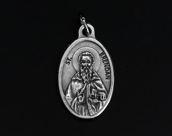 St. Brendan the Voyager Medal - Irish Patron Saint of Sailors, Mariners, and Divers - Made in Italy