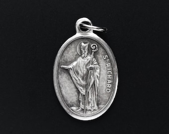 Saint Richard Medal - Bishop of Chichester - Patron of Coachmen and Sussex, England - Made in Italy