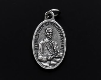 Selige Pier Giorgio Frassati Medaille - Schutzpatron der Studenten, Junge Katholiken, Jugendgruppen - Made in Italy