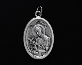 Saint Gerard Majella Medal - Patron Saint of Fertility, Childbirth, and Mothers - Made in Italy