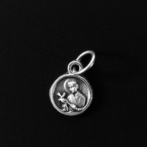 Mini Saint Gerard Majella Medal 3/8&quot; in diameter - Patron Saint of Fertility, Childbirth, and Mothers - Made in Italy