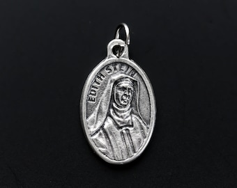 Edith Stein Medal aka St. Teresa Benedicta of the Cross Medal - Patron Saint of Europe - Made in Italy