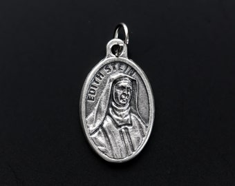 Edith Stein Medal aka St. Teresa Benedicta of the Cross Medal - Patron Saint of Europe - Made in Italy