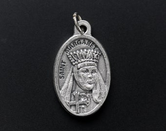 Saint Margaret of Scotland Medal - Patron Saint of Service to the Poor - Made in Italy