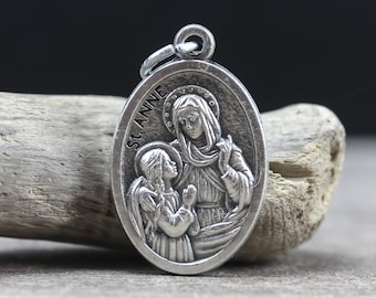 Médaille de Sainte Anne, priez pour nous - Patronne du Canada et grands-mères - Sainte Anne de Beaupré