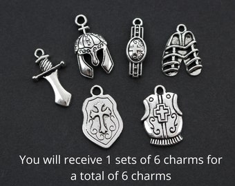 armor of god charms in bulk