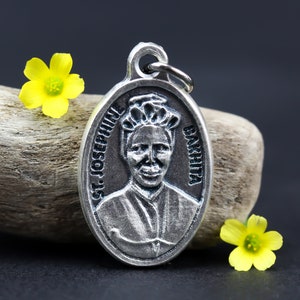 Saint Josephine Bakhita Medal - Patron of Human Trafficking Survivors and Sudan - Made in Italy