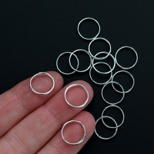 12mm Split Key Rings - Double Loop Jump Ring 50, 100, 300pcs BULK